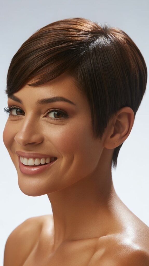 Elegant Pixie with Polished Finish