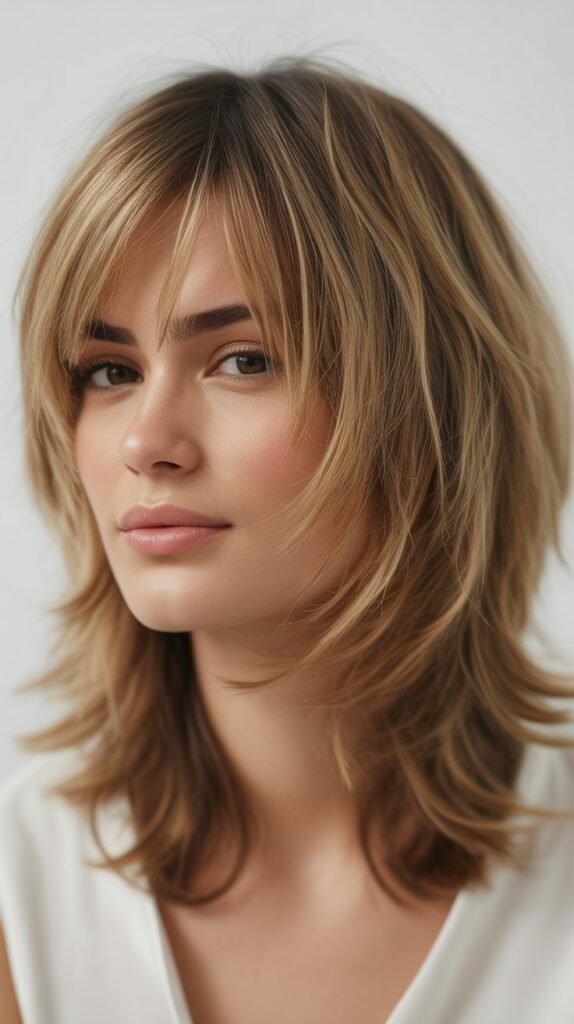 Shaggy Layers with Wispy Bangs