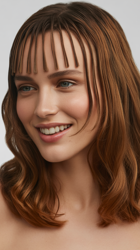 Disconnected Bangs for Avant-Garde Style