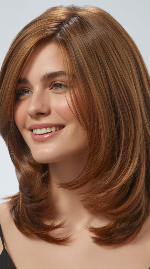 Best Haircuts for Thick Hair (Layered, Medium, Shoulder-Length)