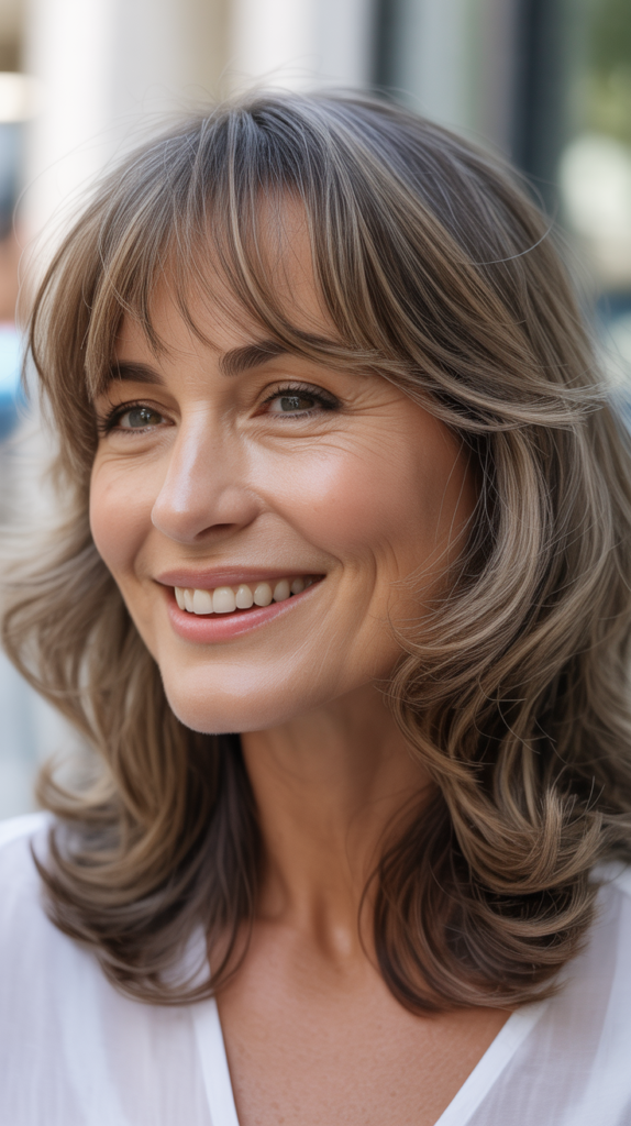 Thinned-Out Bangs with Air-Dried Texture