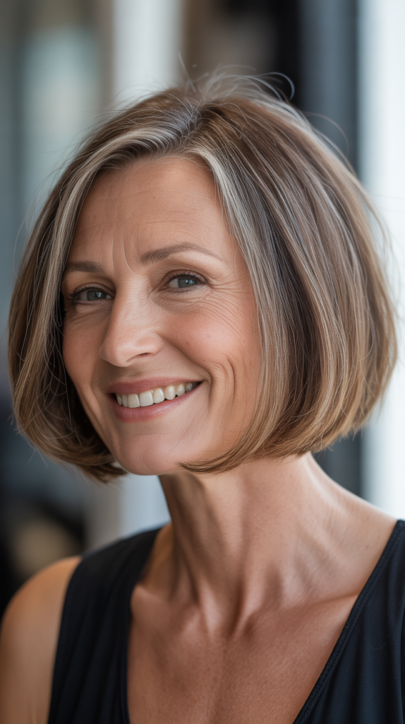 The Blunt Bob with Internal Layers