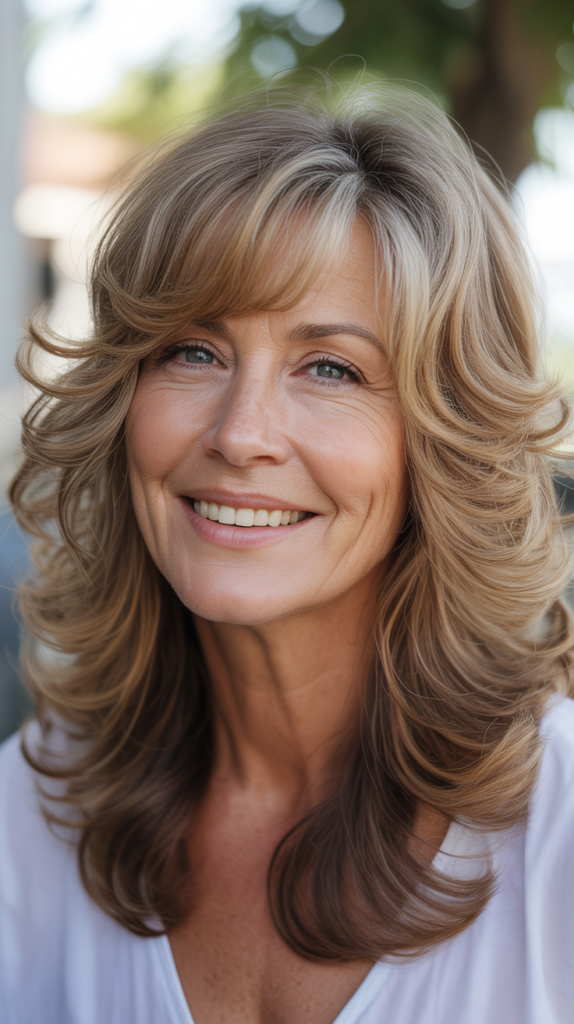 Tousled Waves with Face-Framing Highlights