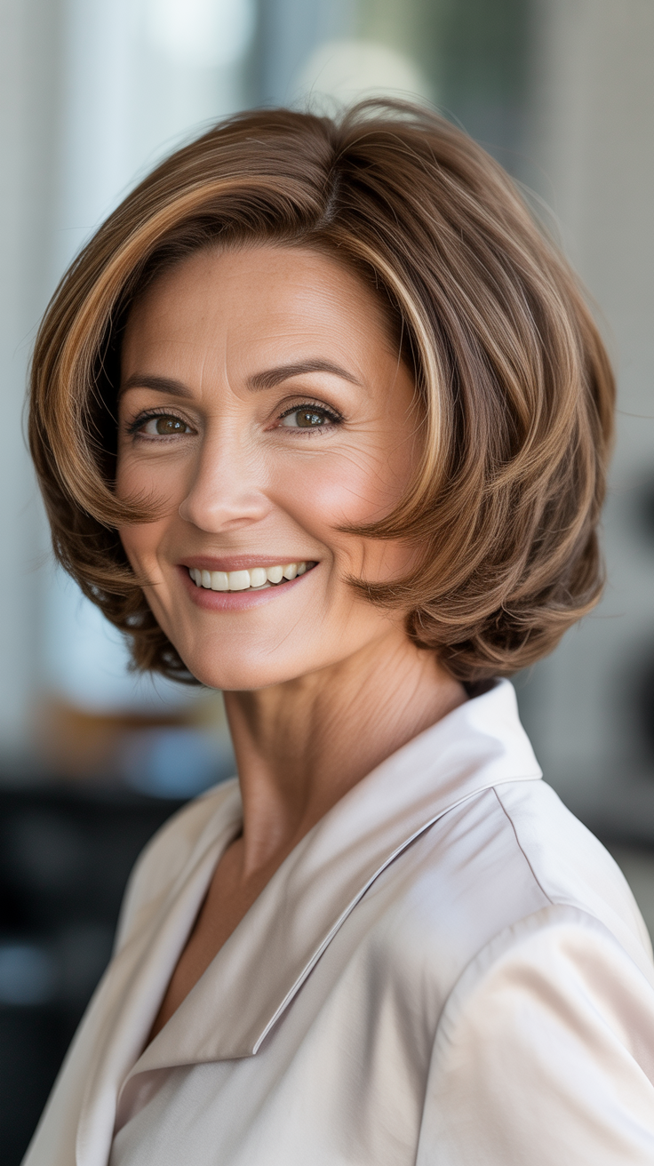 Best Short Bob Hairstyles for Women Over 50 That Add Volume