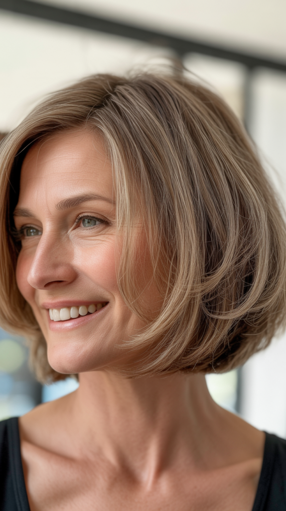 Textured Bob with Piecey Layers Throughout