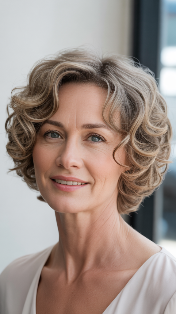 Curly Bob with Enhanced Texture