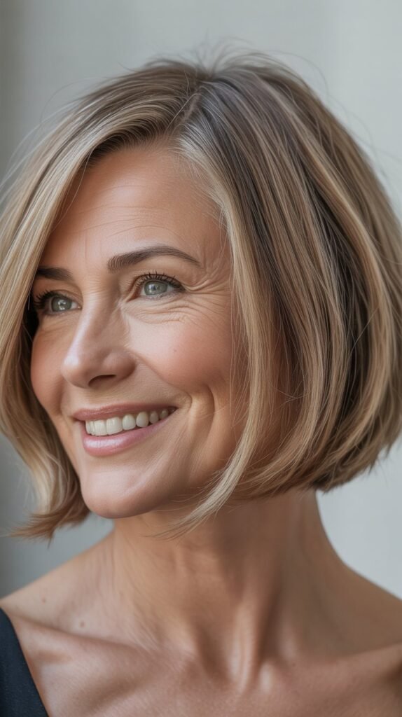 Asymmetrical Bob with One Side Longer