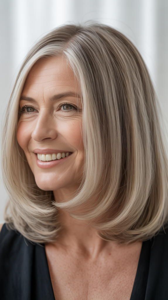 The Blunt Cut Midi with Middle Part