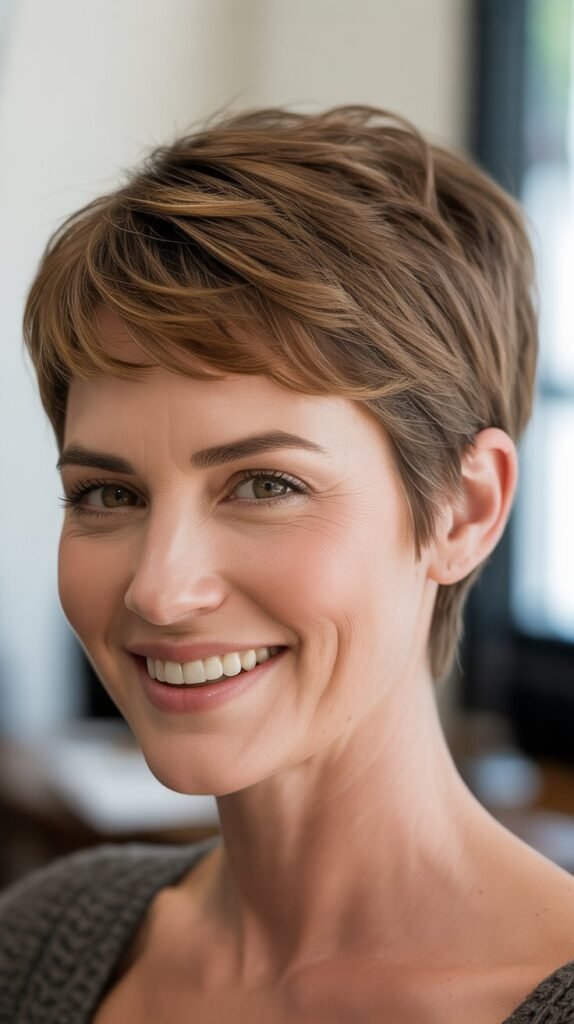 Pixie Cut for Oval Faces