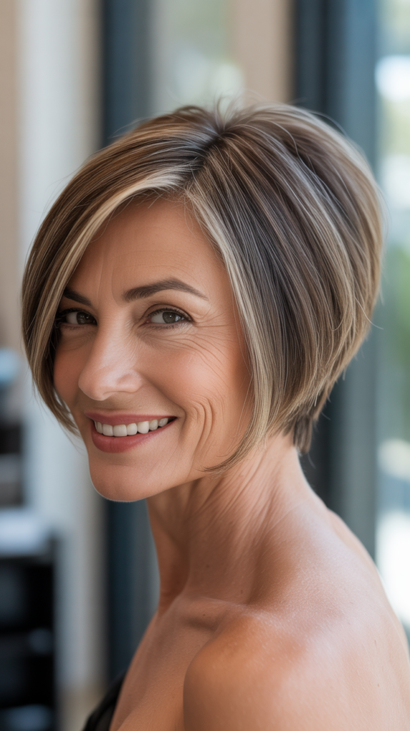 Inverted Bob with Tapered Nape