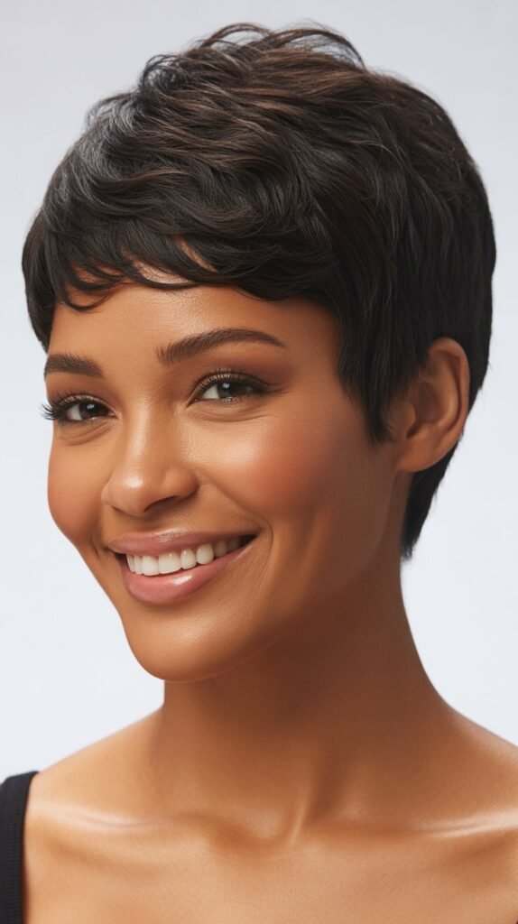 Black Pixie Wig