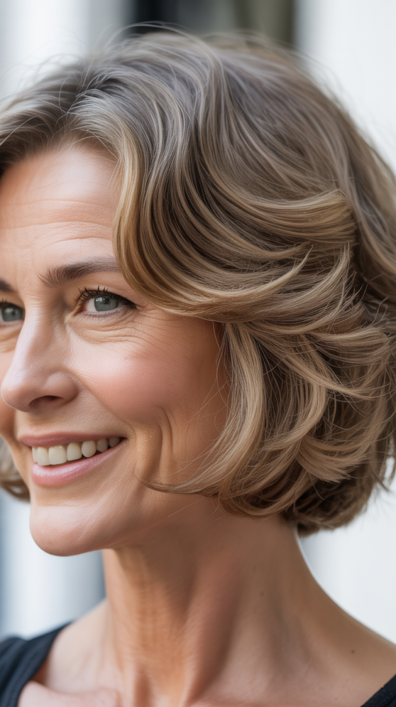 Wavy Lob (Long Bob) Transitioning to Bob