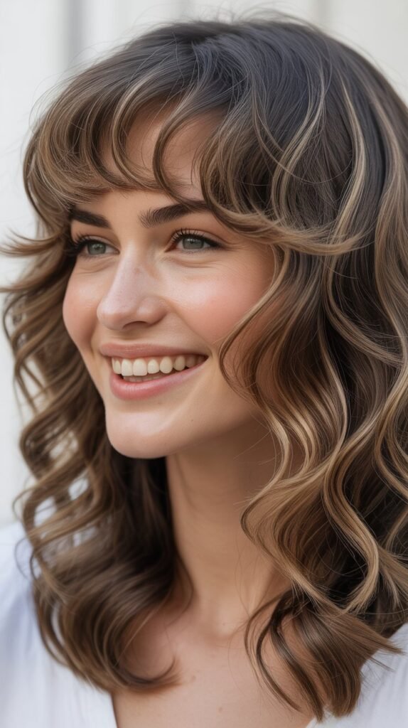 Wavy Shag with Wispy Bangs