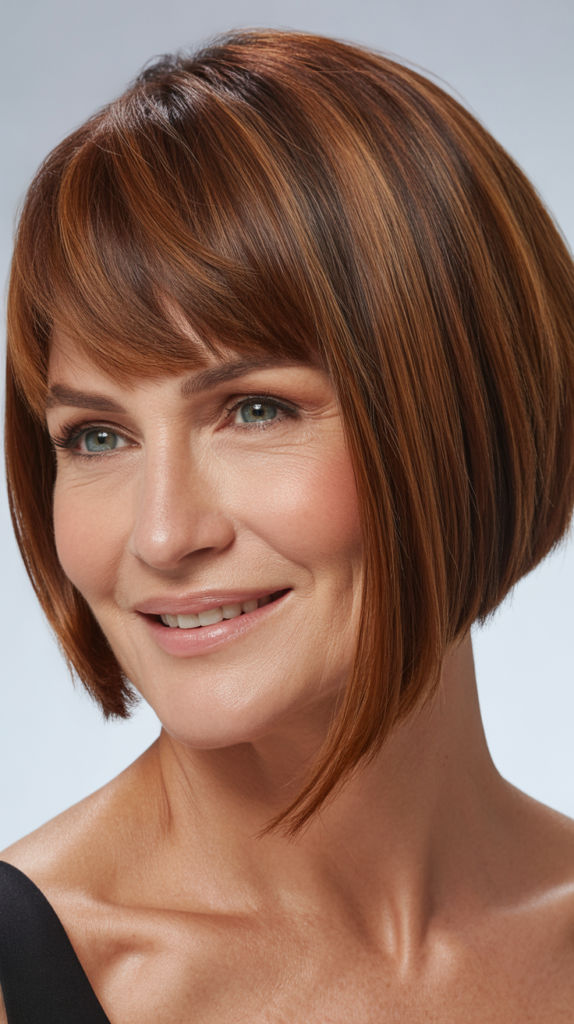 Sleek Bob with Side Bangs