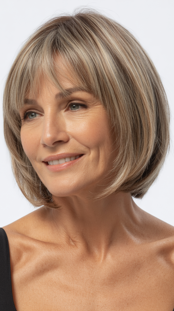 Choppy Bob with Curtain Bangs