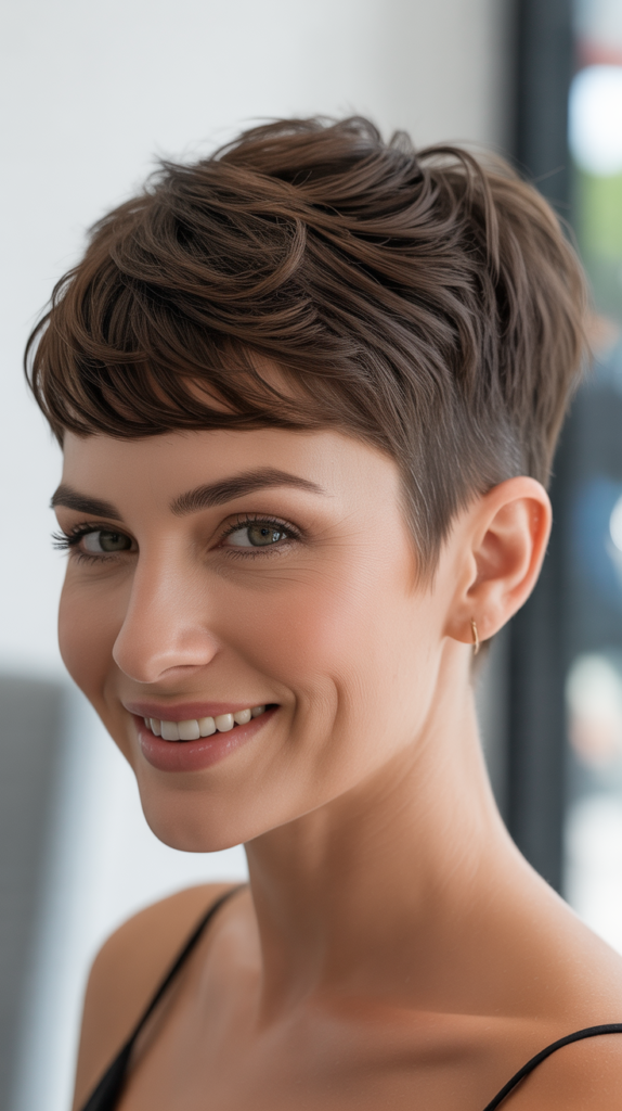 Undercut Pixie for Fine Hair