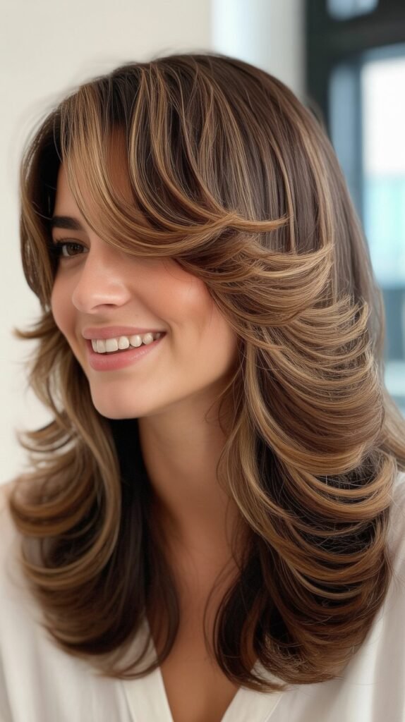 Butterfly Cut with Cascading Layers