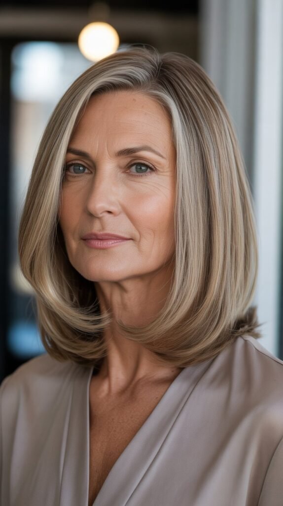 Sleek and Polished Long Bob