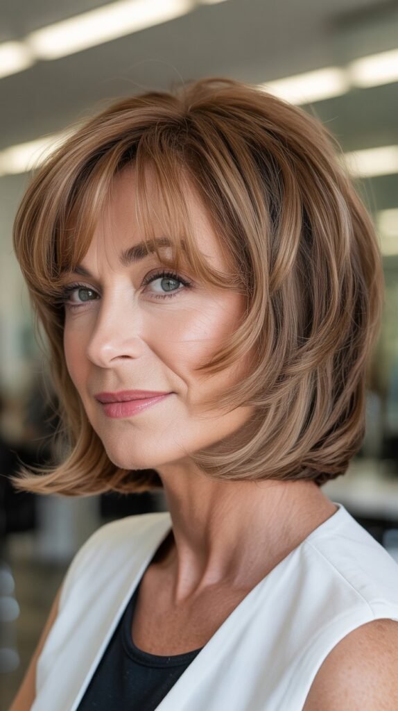 Graduated Bob with Piecey Bangs