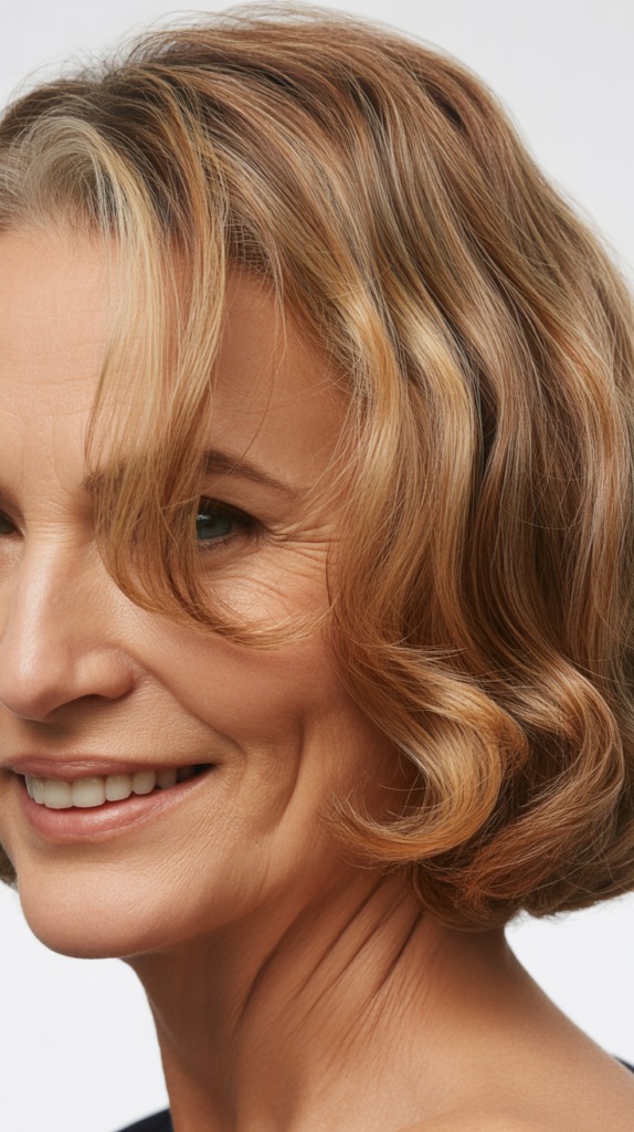 Soft Wavy Bob with Dimensional Color