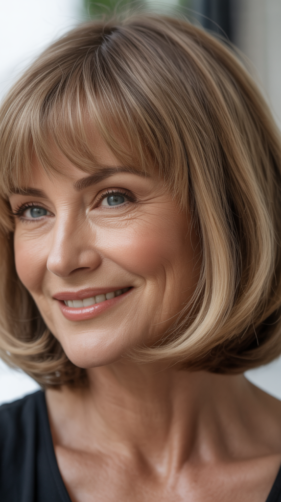 Wispy Bangs with Bob Haircuts