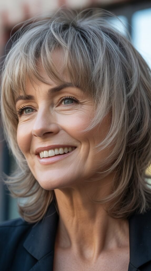 Shaggy Layered Bangs