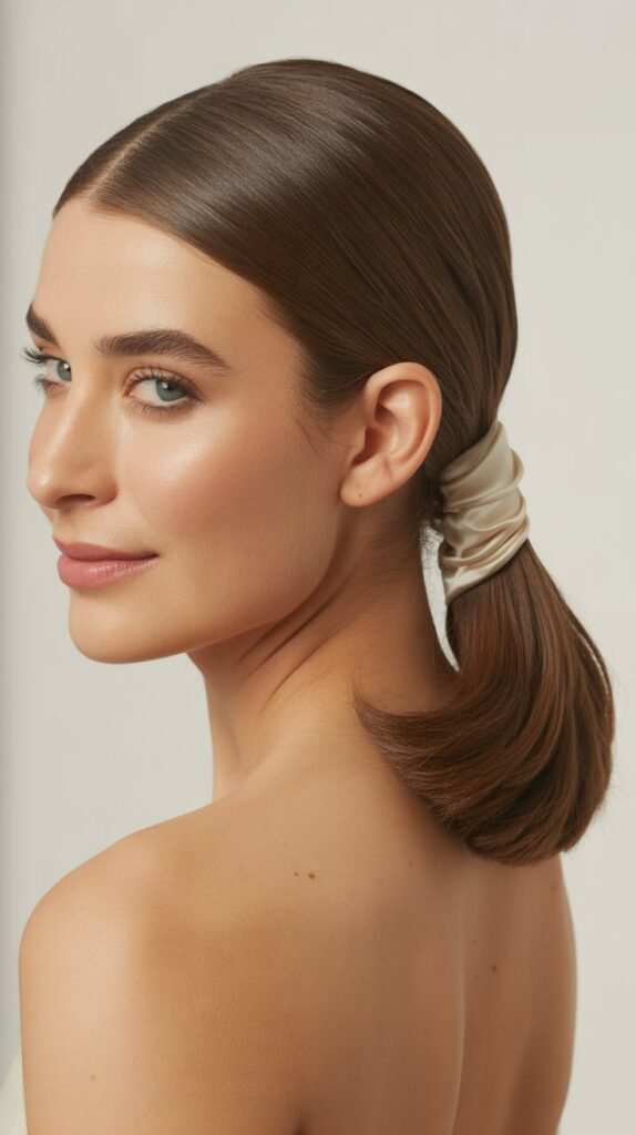 Polished Ponytail with Wrap