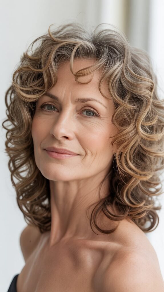 Shoulder-Length Layered Curls