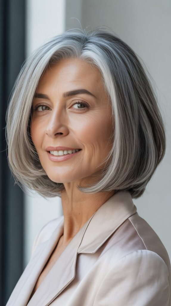 Chin-Length Bob with Layers