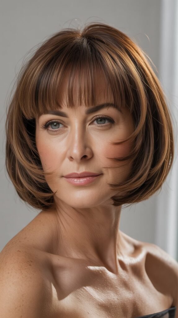 Disconnected Bob with Blunt Micro Bangs