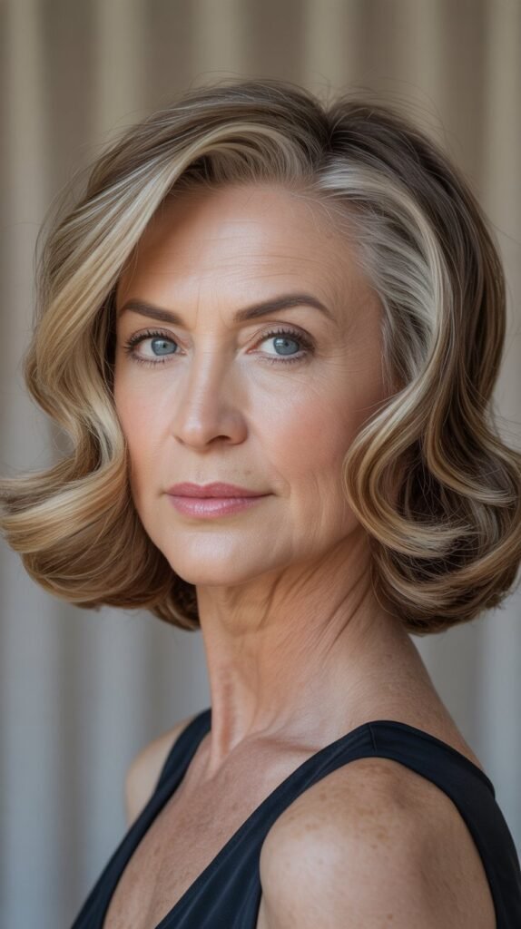 Wavy Bob with Deep Side Part