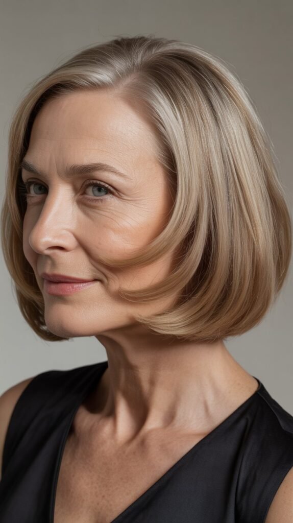 Rounded Bob with Curved Under