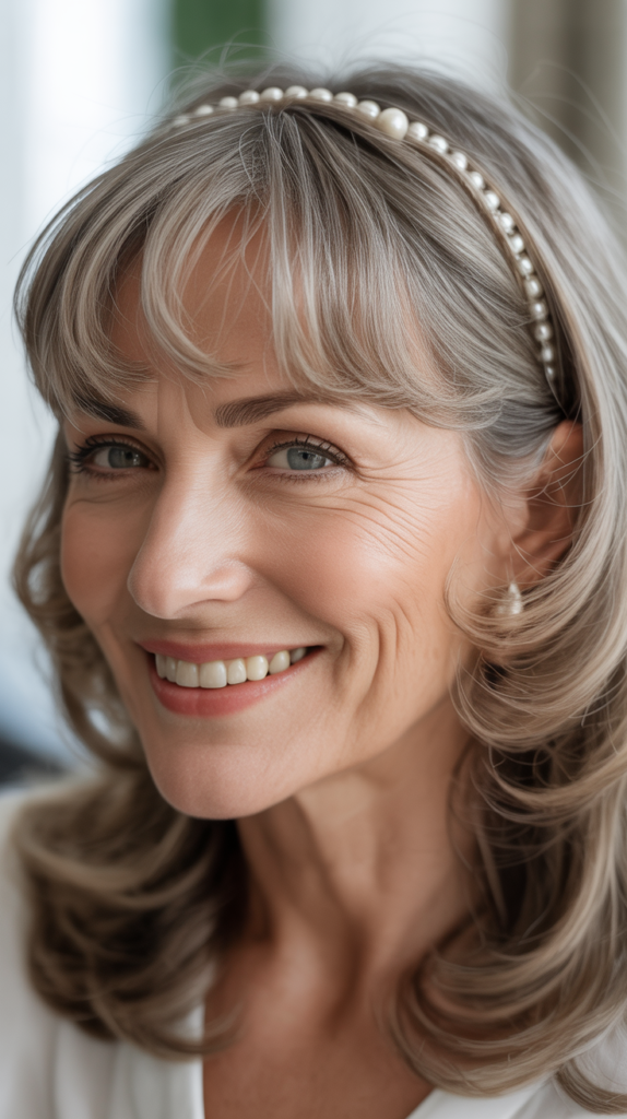 Wispy Bangs with Hair Accessories