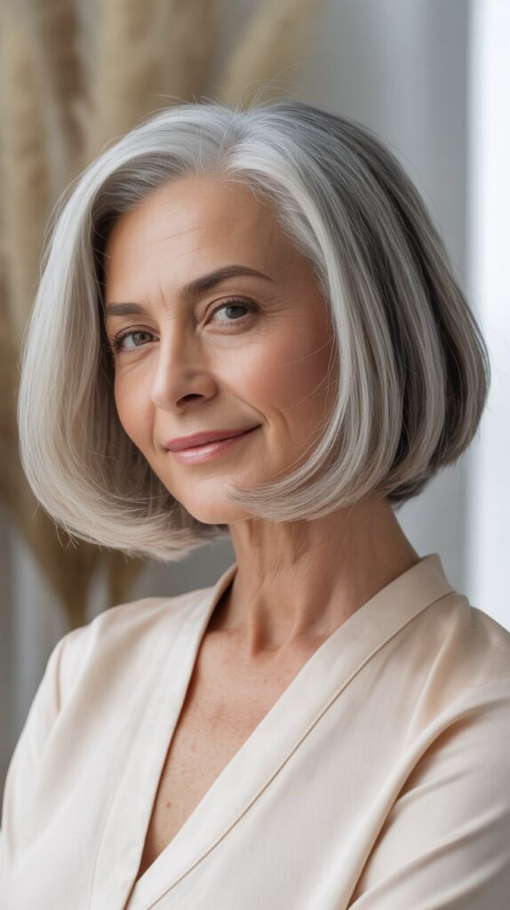  Chin-Length Blunt Bob