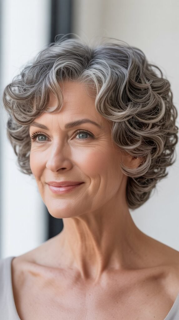 The Short Stacked Bob with Curls