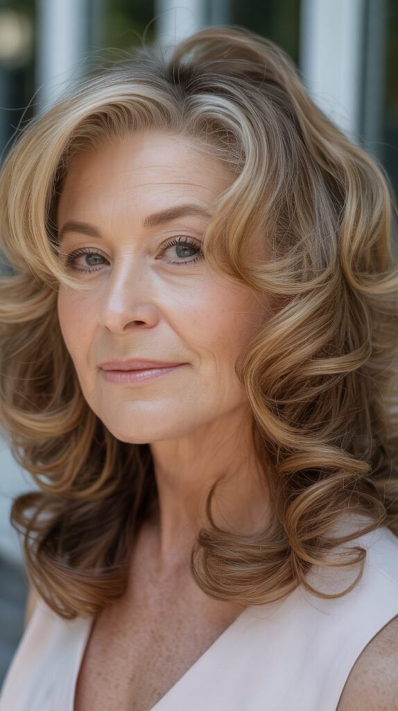 Face-Framing Layers with Soft Curls