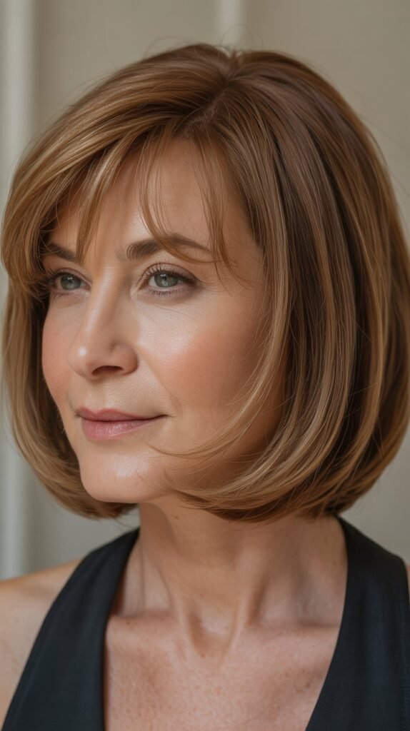 Structured Bob with Micro Side Bangs