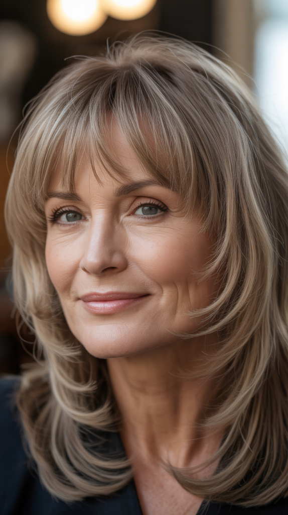 Wispy Bangs Growing Out Transition