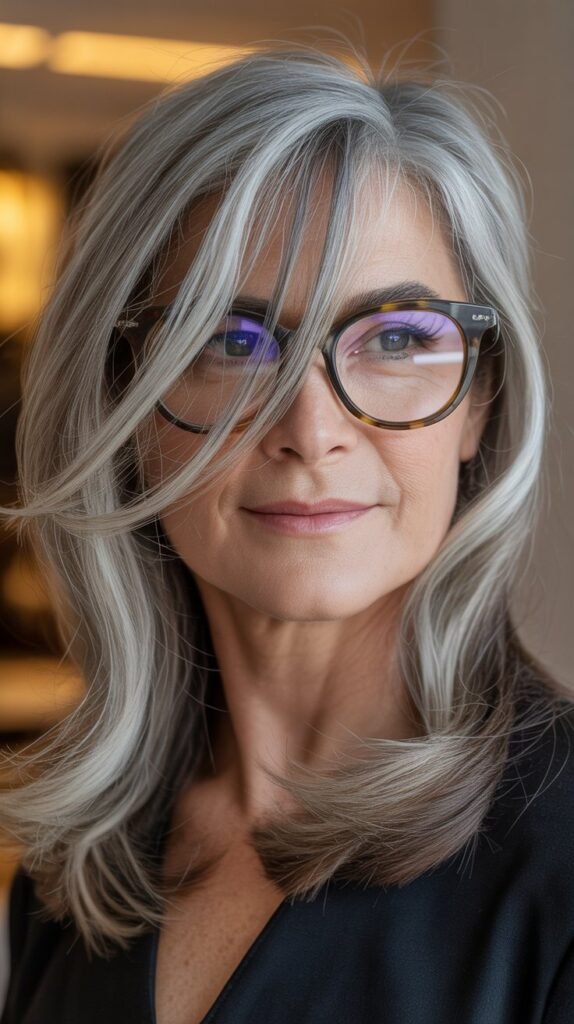 Long Side-Part Bangs