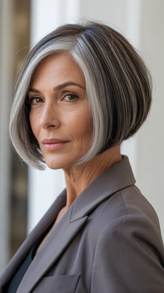 Sleek Angled Bob