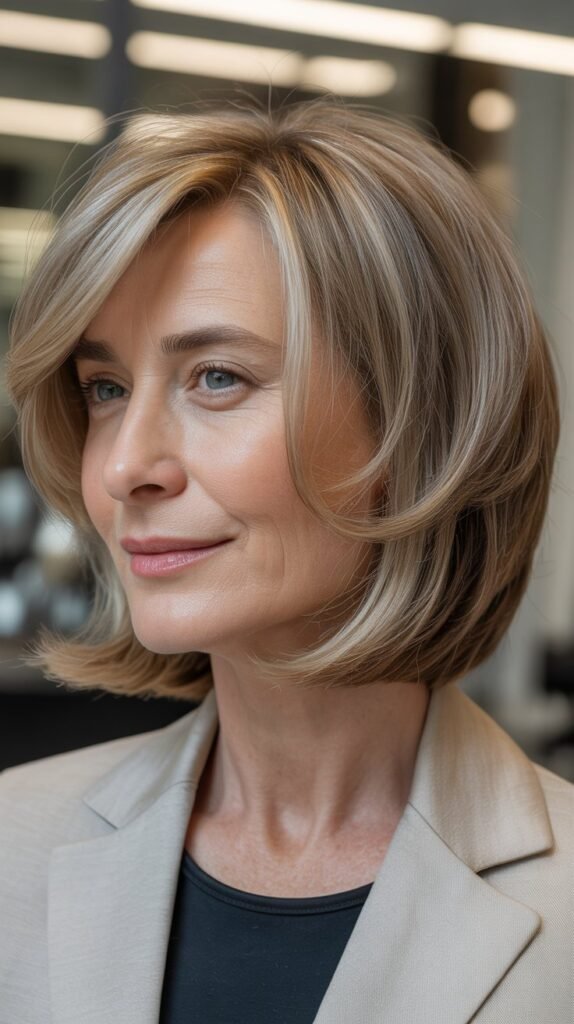 Wispy Bob with Long Bangs