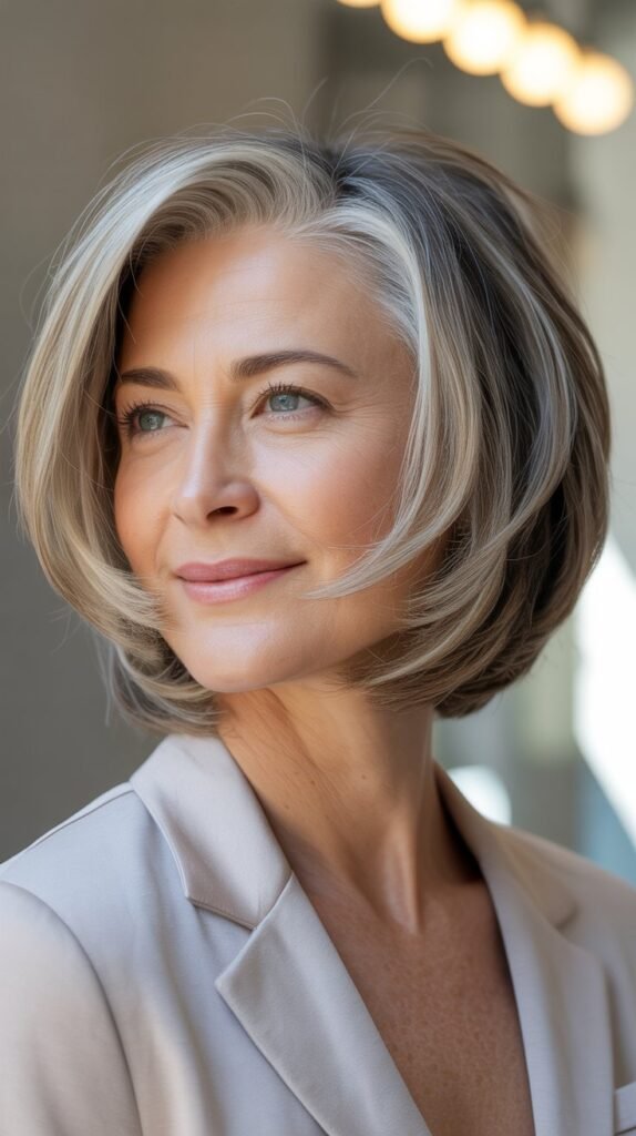 The Angled Bob with Face-Framing Layers