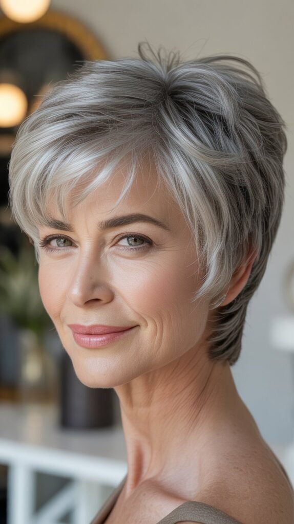 Classic Pixie Cut for Volume and Movement