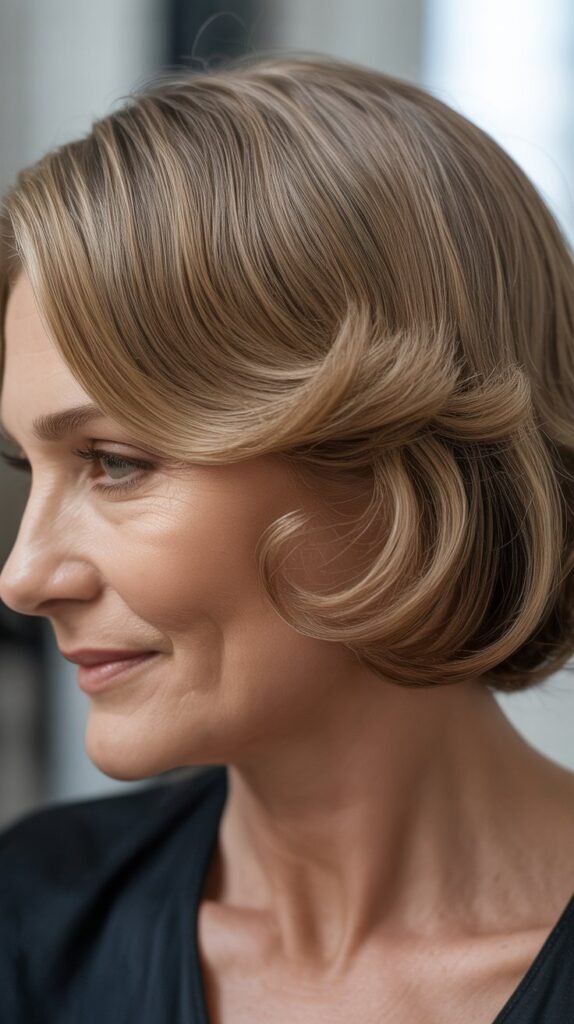 Curled Under Ends with Smooth Crown