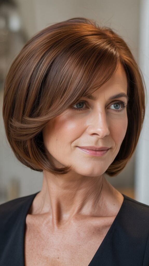 A-Line Bob with Long Side Bangs