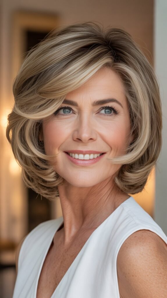 The Feathered Layered Bob