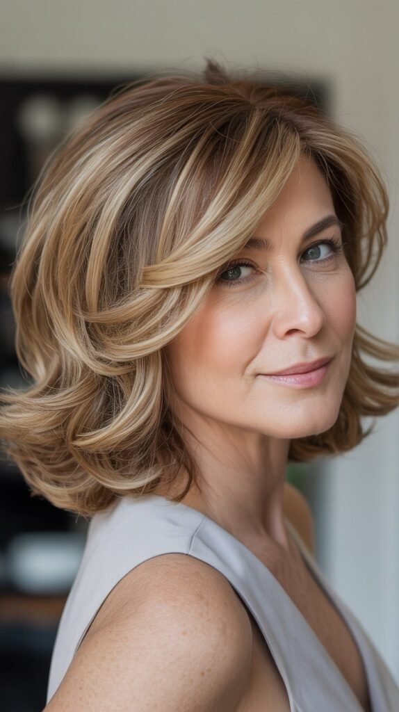 Wavy Layered Bob
