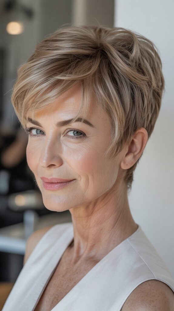 Choppy Pixie with Longer Top