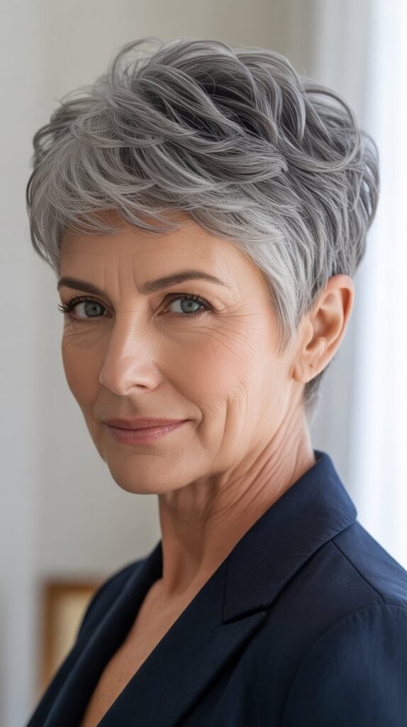 Tapered Gray Pixie