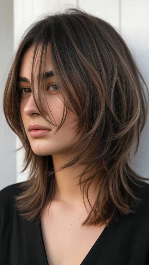 Graduated Medium Cut with See-Through Bangs